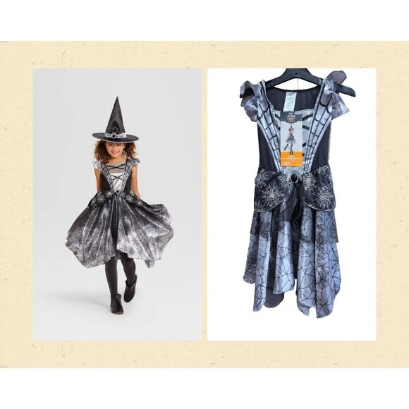Kids Mystic Moonlight Witch Halloween Costume Dress W/ Headpiece Hyde & EEK! Bou - Picture 1 of 7